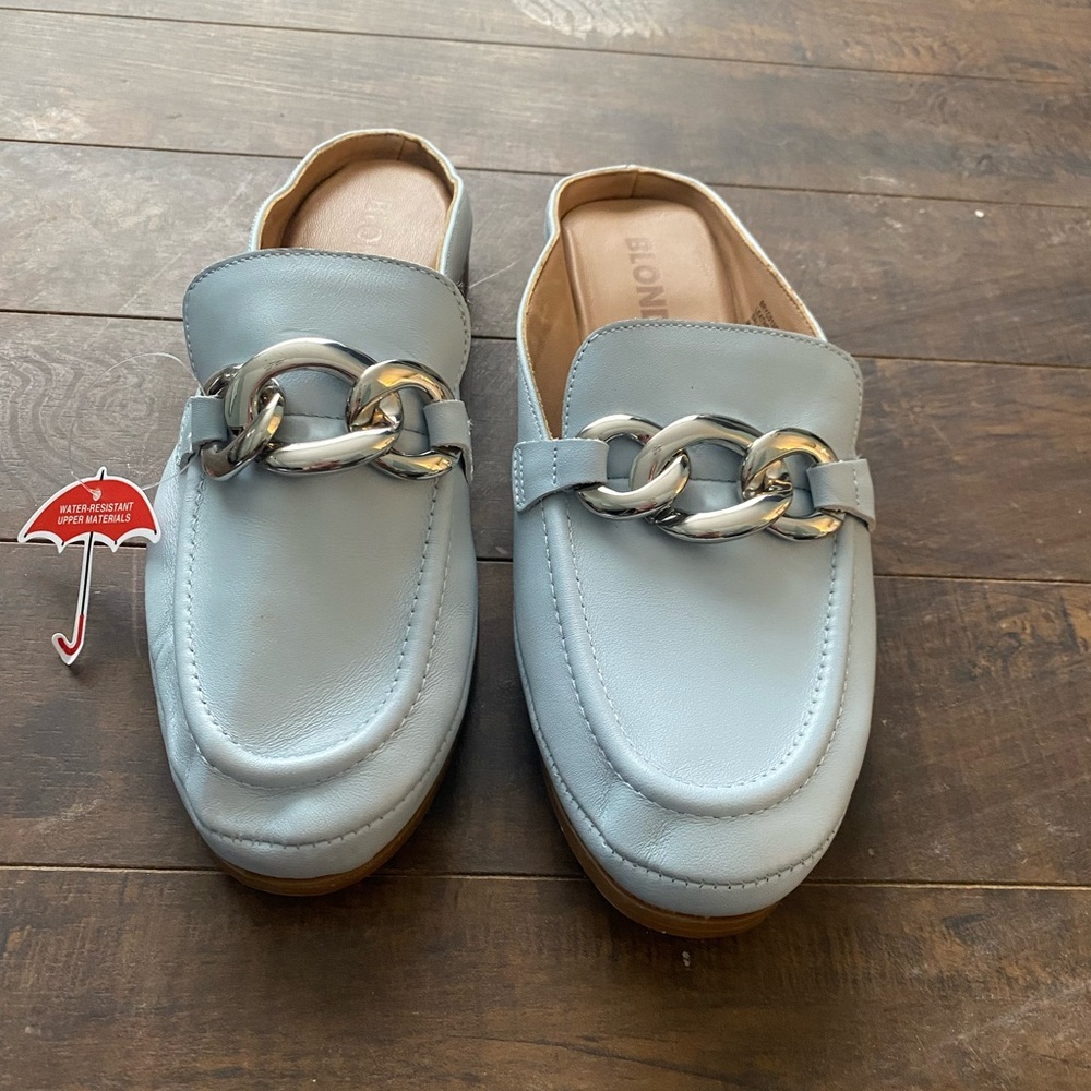 Blonde Bryce blue loafers - Picture 13 of 13